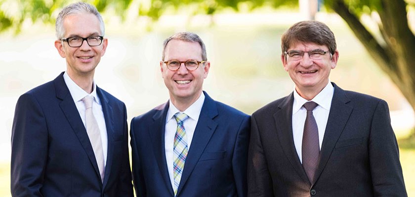 BKK-Vorstand Thomas Johannwille, Verwaltungsratsvorsitzender Martin Kewitsch und sein Stellvertreter Helmut Gettkant